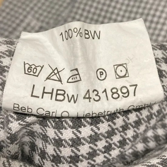 【スモール&ビッグ特価】ドイツ軍 ギンガムチェック シェフパンツ USED 305U-SB=