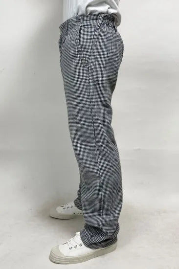 【スモール&ビッグ特価】ドイツ軍 ギンガムチェック シェフパンツ USED 305U-SB=