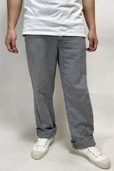 【スモール&ビッグ特価】ドイツ軍 ギンガムチェック シェフパンツ USED 305U-SB=