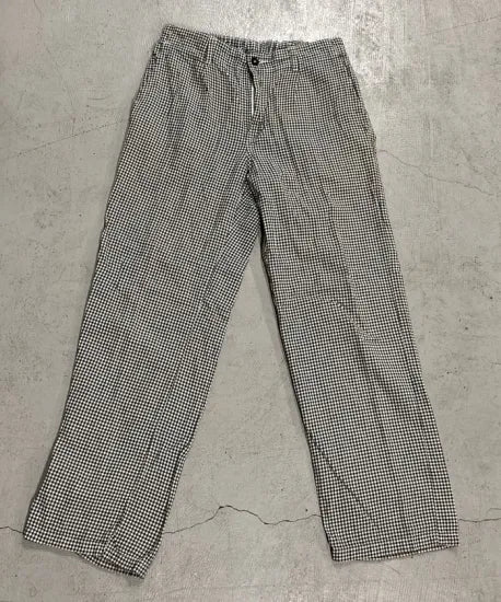 【スモール&ビッグ特価】ドイツ軍 ギンガムチェック シェフパンツ USED 305U-SB=