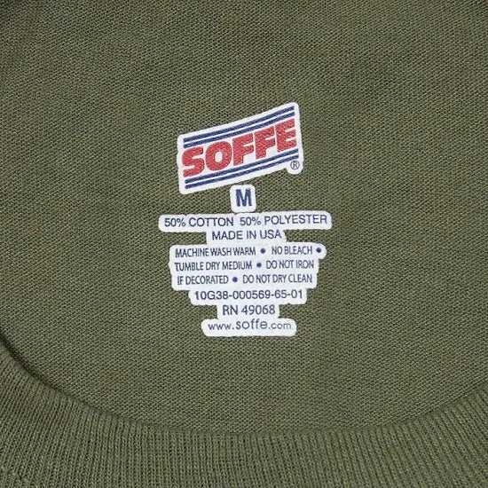 U.S. OD&ネイビー SOFFE USA製 コットンポリ Tシャツ 新品 TS-SOFFE-