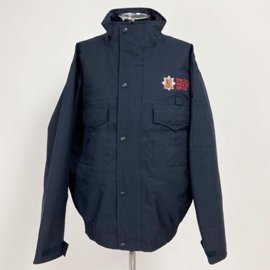 イギリス・エセックス消防救助 ネイビー&ブラック GORE-TEX ワークジャケットパーカー ライナーなし 新品 UK48