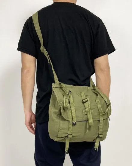 ルーマニア軍 グリーン キャンバス ショルダーバッグ 新品 188N=