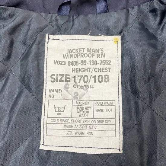 イギリス海軍 ROYAL NAVY ウィンドプルーフ ジャケット USED B82U