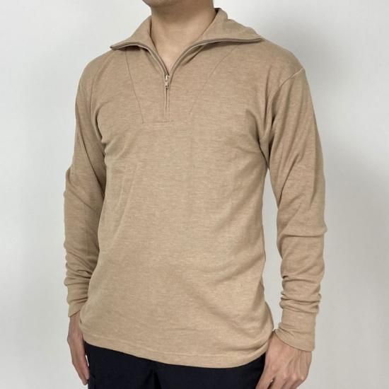 イギリス軍 ベージュ FR ハーフZIP フィールドシャツ 新品 B80N=