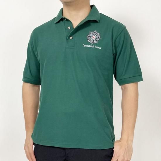 北アイルランド警察 POLICE グリーン ワーク ポロシャツ 新品 B88N-