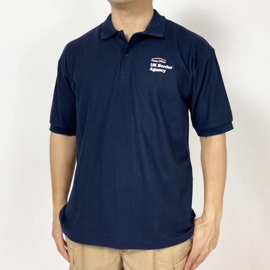 イギリス警察 BORDER POLICE ポロシャツ(新品)B84N=