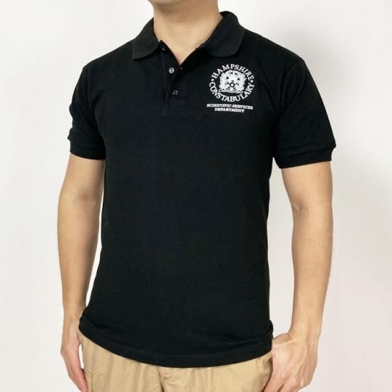 イギリス警察 POLICE ハンプシャー ブラック 半袖&長袖ポロシャツ 新品 B86N=