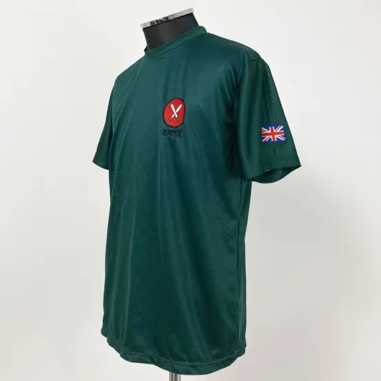【1点物・5種類】イギリス軍関連 グリーン ドライTシャツ USED T79U-GREEN-