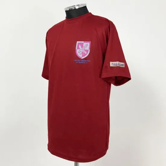 【1点物・5種類】イギリス軍関連 レッド ドライTシャツ USED -