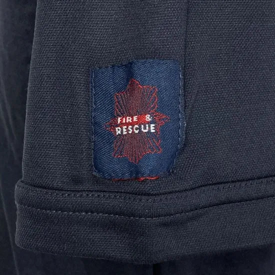 北ウェールズ消防救助 FIRE&RESCUE ネイビー ドライTシャツ USED -