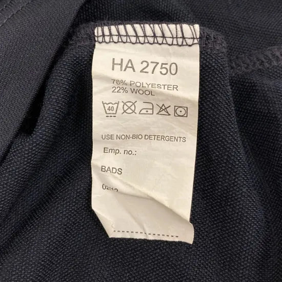 北ウェールズ消防救助 FIRE&RESCUE ネイビー ドライTシャツ USED -