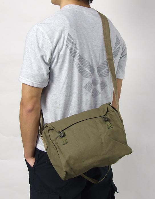 チェコ軍 ビンテージ キャンバス ショルダーバッグ 新品 160N=
