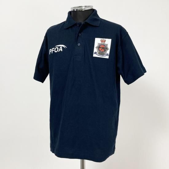 【1点物】イギリス軍関連 ネイビー ポロシャツ 新品 B87N-NAVY