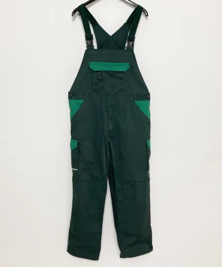 【1点物】ドイツ企業 HBI コットン オーバーオール グレー・グリーン・ブルーの3種類 USED GR4