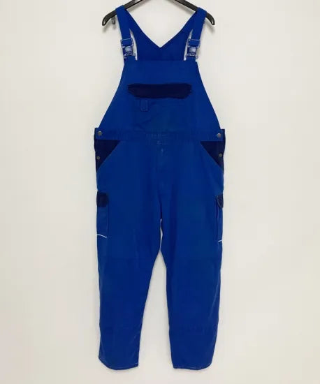 【1点物】ドイツ企業 HBI コットン オーバーオール グレー・グリーン・ブルーの3種類 USED GR4