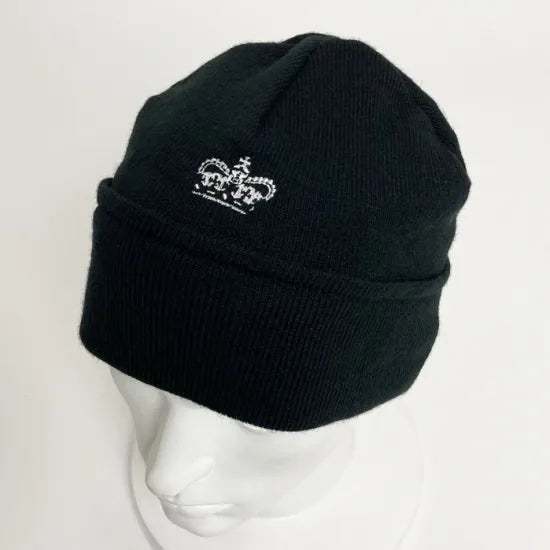 イギリス軍・警察・政府機関関連 ブラック ウォッチキャップ USED M63U-