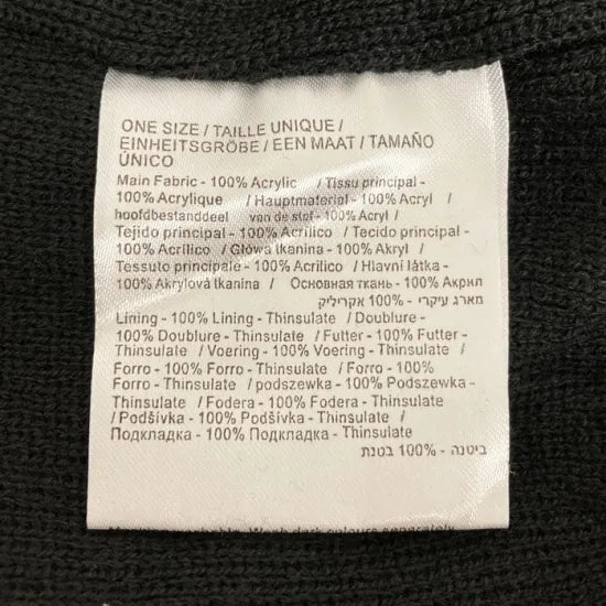 イギリス軍・警察・政府機関関連 ブラック ウォッチキャップ USED M63U-