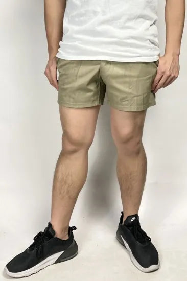 【スモール特価】イタリア軍 ベージュ ビンテージ AMI チノショートパンツ ボタンタイプ 新品 704NV-SB-