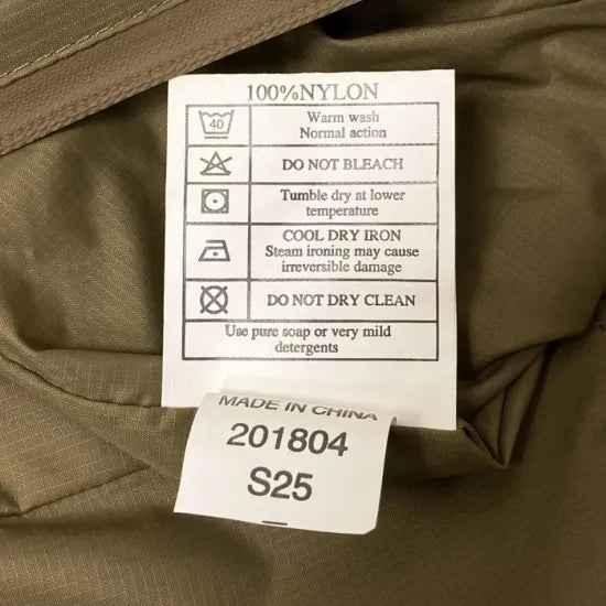 イギリス軍 ライトオリーブ PCS ライトウェイト サーマルスモックパーカー USED 444U=