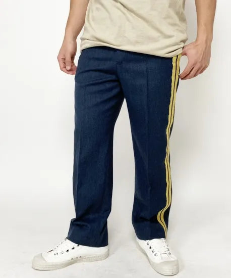 イギリス空軍 RAF ブルーグレー ミュージシャン&コンサート No.9 ドレスパンツ サスペンダー仕立て 新品 =