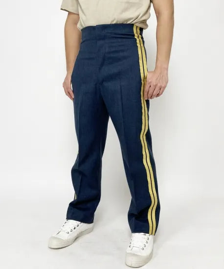 イギリス空軍 RAF ブルーグレー ミュージシャン&コンサート No.9 ドレスパンツ サスペンダー仕立て 新品 =