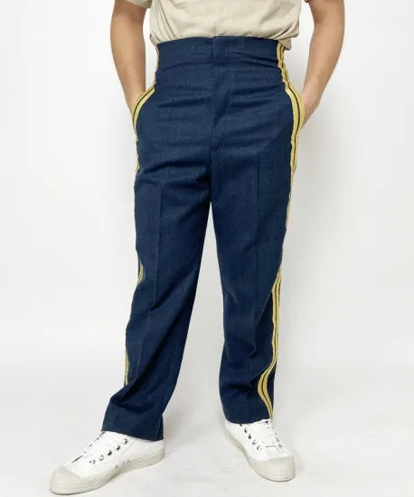 イギリス空軍 RAF ブルーグレー ミュージシャン&コンサート No.9 ドレスパンツ サスペンダー仕立て 新品 =