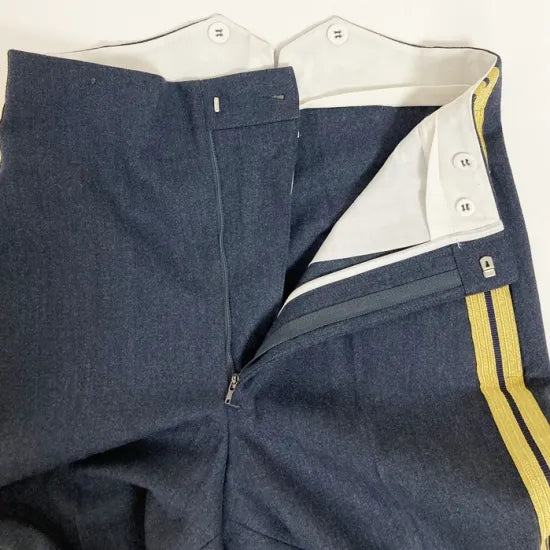 イギリス空軍 RAF ブルーグレー ミュージシャン&コンサート No.9 ドレスパンツ サスペンダー仕立て 新品 =