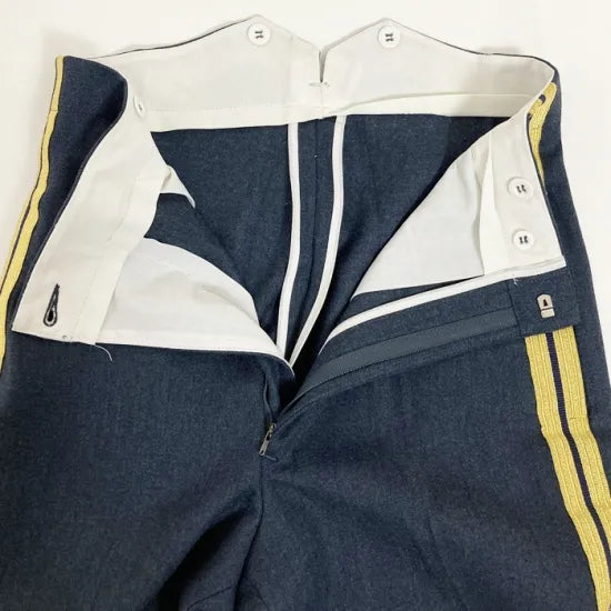 イギリス空軍 RAF ブルーグレー ミュージシャン&コンサート No.9 ドレスパンツ サスペンダー仕立て 新品 =