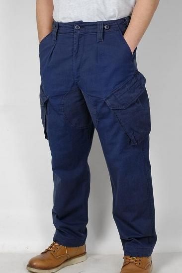 イギリス海軍 ROYAL NAVY 後期型 スラントポケット コンバットパンツ 上質USED 213N3=