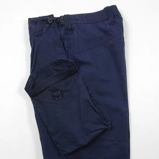 イギリス海軍 ROYAL NAVY 後期型 スラントポケット コンバットパンツ 上質USED 213N3=