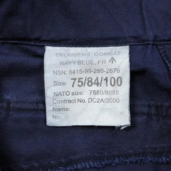 イギリス海軍 ROYAL NAVY 後期型 スラントポケット コンバットパンツ 上質USED 213N3=