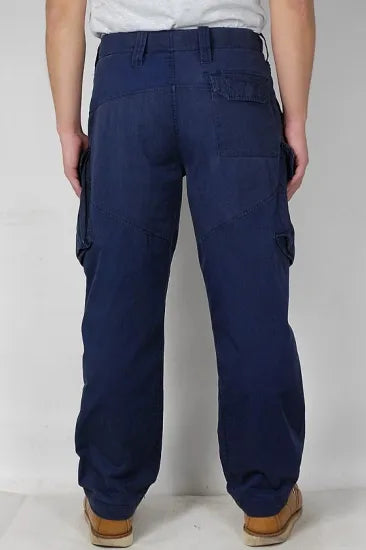 イギリス海軍 ROYAL NAVY 後期型 スラントポケット コンバットパンツ 上質USED 213N3=