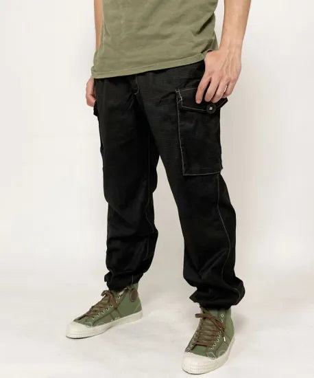 イギリス軍 DPM デザートカモ トロピカル コンバットパンツ ブラック後染め USED 204UB=