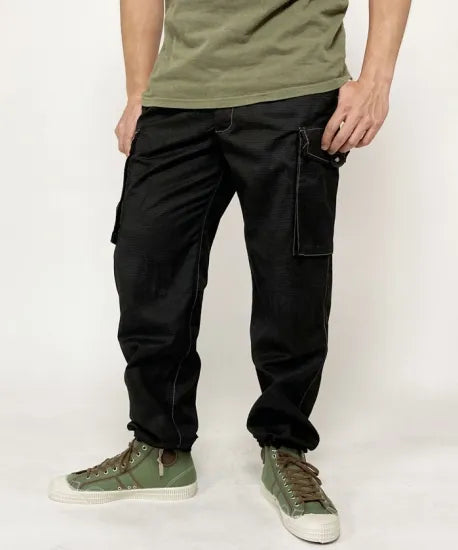 イギリス軍 DPM デザートカモ トロピカル コンバットパンツ ブラック後染め USED 204UB=