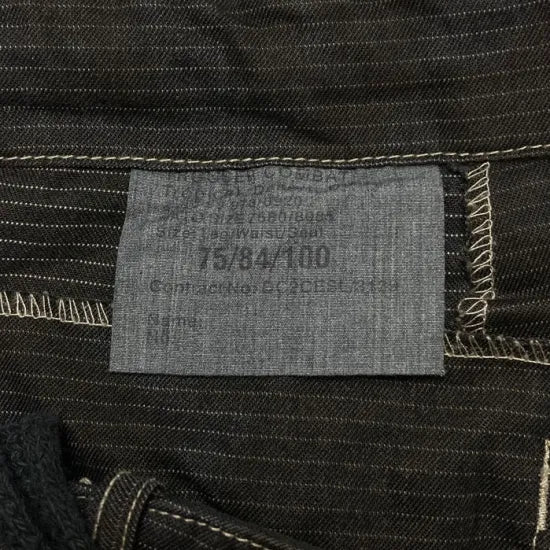 イギリス軍 DPM デザートカモ トロピカル コンバットパンツ ブラック後染め USED 204UB=