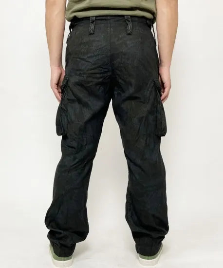 イギリス軍 DPM デザートカモ トロピカル コンバットパンツ ブラック後染め USED 204UB=