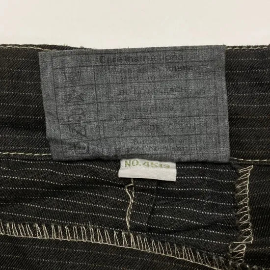 イギリス軍 DPM デザートカモ トロピカル コンバットパンツ ブラック後染め USED 204UB=