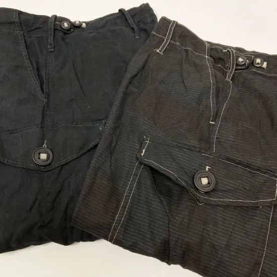 イギリス軍 DPM デザートカモ トロピカル コンバットパンツ ブラック後染め USED 204UB=