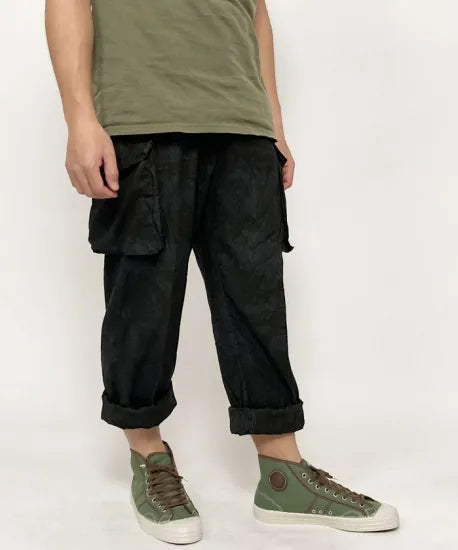 イギリス軍 DPM デザートカモ トロピカル コンバットパンツ ブラック後染め USED 204UB=