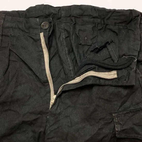 イギリス軍 DPM デザートカモ トロピカル コンバットパンツ ブラック後染め USED 204UB=