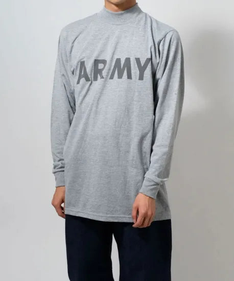 アメリカ軍 U.S.ARMY グレー 前期型 IPFU トレーニング ロングTシャツ 新品 T45LN-