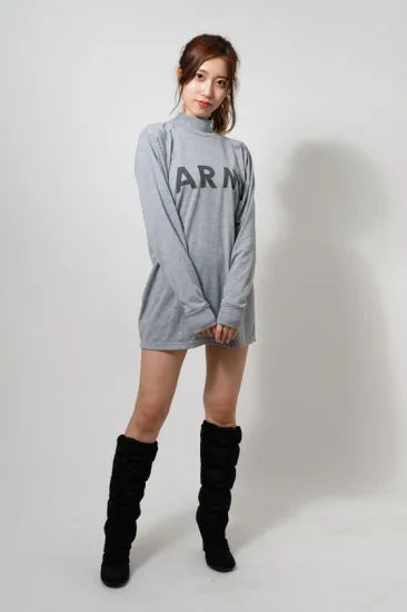 アメリカ軍 U.S.ARMY グレー 前期型 IPFU トレーニング ロングTシャツ 新品 T45LN-