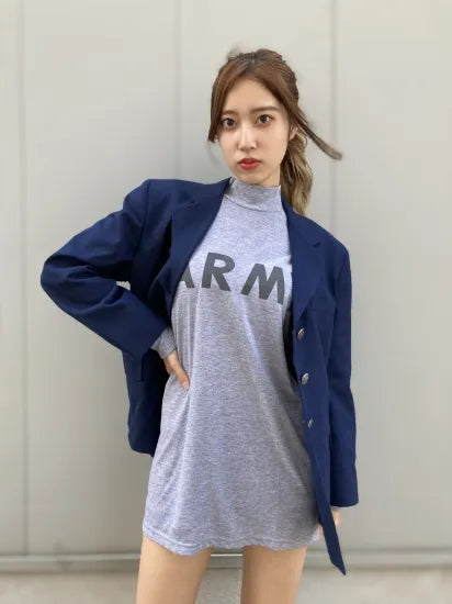 アメリカ軍 U.S.ARMY グレー 前期型 IPFU トレーニング ロングTシャツ 新品 T45LN-