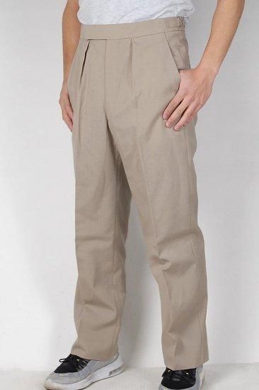 イギリス軍 BA No.4 & RAF No.6 ベージュ トロピカル オフィサーパンツ ベルトループなし ニアニュー 211NB2=