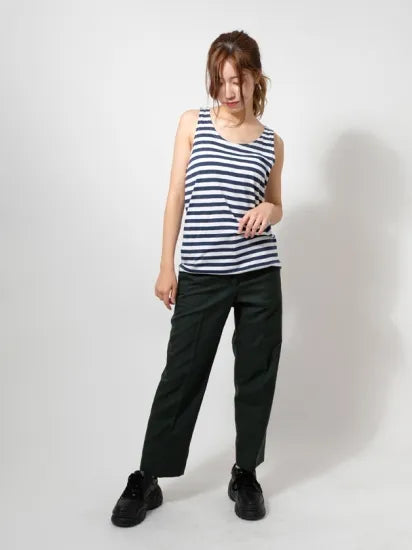 ロシア ボーダー ミルテック タンクトップ 新品 T85T-