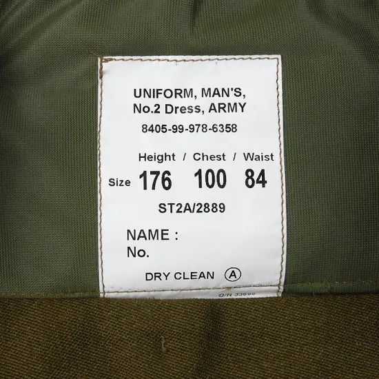 ビッグ特価 イギリス陸軍 ARMY OD No.2 ドレスパンツ USED 206GU-SB=
