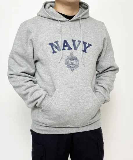 アメリカ海軍兵学校 U.S.N.A. グレー SOFFE フード付きスウェットシャツ 新品