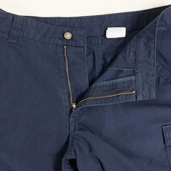 イギリス内務省 Home Office ネイビー RUSSELL テフロン カーゴパンツ USED =