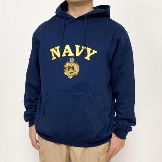 アメリカ海軍兵学校 U.S.N.A. ネイビー SOFFE フードスウェットシャツ 新品 USSW60NN